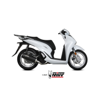 MIVV-Komplettanlage 1x1 - MOVER - Edelstahl Schwarz für HONDA - SH 125 BJ. 2020 > 2024 - MV.HO.0007.LV