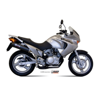 MIVV-SLIP-ON - OVAL - Carbon mit Carbon Endkappe für HONDA - XL 125 VARADERO BJ. 2007 > 2011 - H.044.L3C