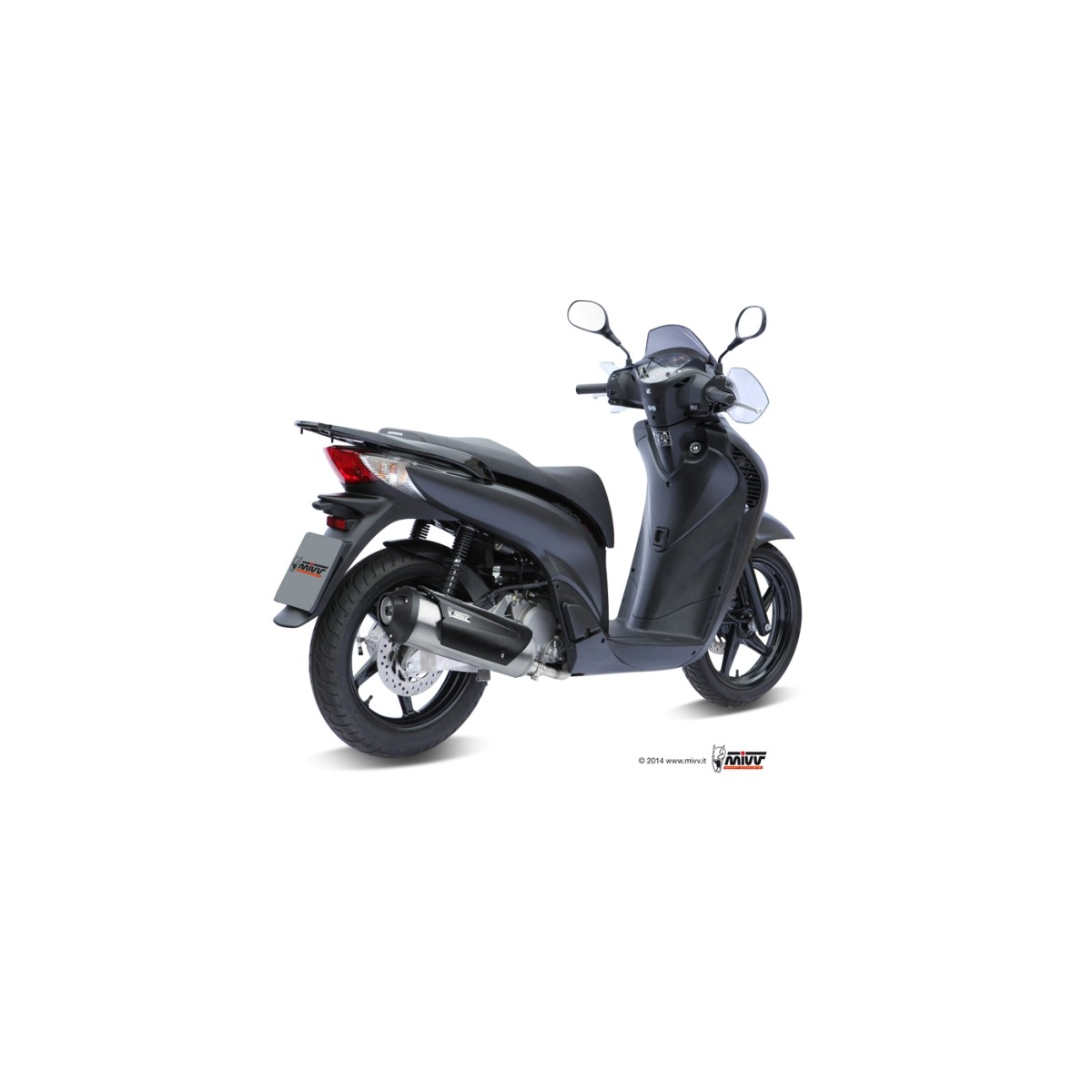 MIVV Auspuff - Komplettanlage 1x1 - URBAN - Edelstahl für HONDA PS 150