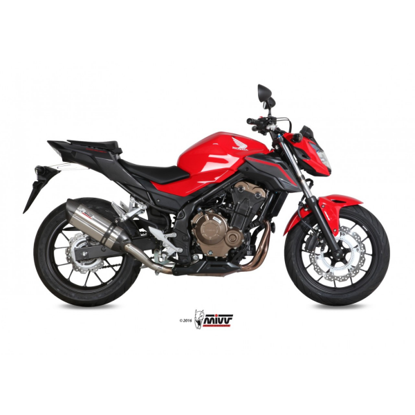 MIVV-SLIP-ON - SUONO - Edelstahl für HONDA - CB 500 F BJ. 2016 > 2018 - H.062.L7