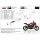 MIVV-SLIP-ON - GPpro - Edelstahl Schwarz für HONDA - CB 500 F BJ. 2019 > 2024 - H.075.LXBP