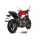 MIVV-SLIP-ON - SUONO - Edelstahl Schwarz für HONDA - CB 500 F BJ. 2019 > 2024 - H.075.L9