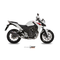 MIVV-SLIP-ON - SUONO - Edelstahl Schwarz für HONDA - CB 500 F / X BJ. 2013 > 2015 - H.051.L9