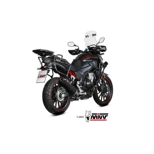 MIVV-SLIP-ON - OVAL - Carbon mit Carbon Endkappe für HONDA - CB 500 X BJ. 2021 > 2024 - H.084.L3C