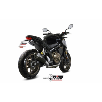 MIVV-Komplettanlage 4x2x1 - DELTA RACE - Edelstahl Schwarz für HONDA - CB 650 R BJ. 2019 > 2023 - H.072.LDRB