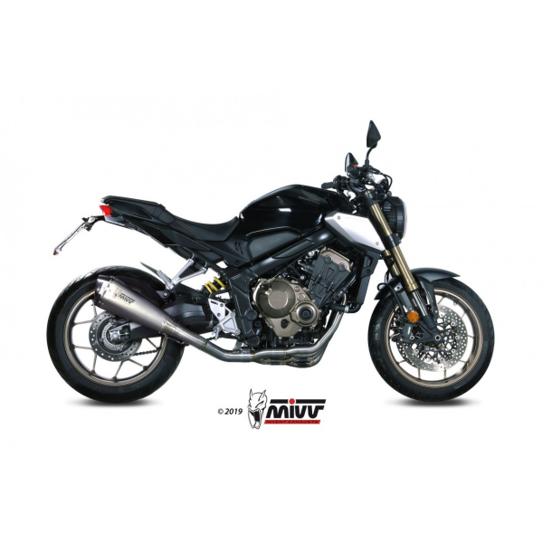 MIVV-Komplettanlage 4x2x1 - DELTA RACE - Edelstahl für HONDA - CB 650 R BJ. 2019 > 2023 - H.072.LDRX