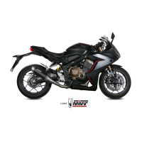 MIVV-Komplettanlage 4x2x1 - GPpro - Edelstahl Schwarz für HONDA - CB 650 R BJ. 2019 > 2023 - H.072.LXBP