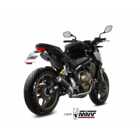 MIVV-Komplettanlage 4x2x1 - MK3 - Edelstahl Schwarz für HONDA - CB 650 R BJ. 2019 > 2023 - H.072.SM3B