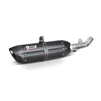 MIVV-SLIP-ON - SUONO - Edelstahl Schwarz für HONDA - INTEGRA 700 BJ. 2012 > 2013 - H.046.L9