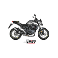 MIVV-SLIP-ON - SR-1 - Edelstahl Schwarz für HONDA - CB750 HORNET BJ. 2023 > 2024 - H.085.LR1XB