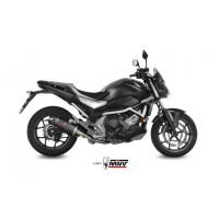 MIVV-SLIP-ON - OVAL - Carbon mit Carbon Endkappe für HONDA - INTEGRA 750 BJ. 2016 > 2020 - H.065.L3C