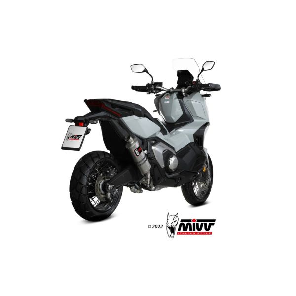 MIVV-SLIP-ON - DAKAR - Edelstahl für HONDA - X-ADV 750 BJ. 2017 > 2024 - H.066.LDKX