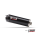 MIVV-SLIP-ON - OVAL - Edelstahl Schwarz mit Carbon Endkappe für HONDA - XL750 TRANSALP BJ. 2023 > 2024 - H.086.LZC