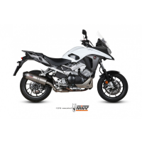 MIVV-SLIP-ON - OVAL - Titan mit Carbon Endkappe für HONDA - CROSSRUNNER BJ. 2015 > 2020 - H.058.LNC