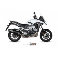 MIVV-SLIP-ON - SPEED EDGE - Edelstahl Schwarz für HONDA - CROSSRUNNER BJ. 2015 > 2020 - H.058.LRB