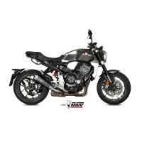 MIVV-SLIP-ON - DELTA RACE - Edelstahl Schwarz für HONDA - CB 1000 R BJ. 2018 > 2024 - H.068.LDRB