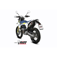 MIVV-SLIP-ON - STR1 - Edelstahl für HUSQVARNA - 701 ENDURO / SUPERMOTO BJ. 2021 > 2024 - M.HU.010.LXC