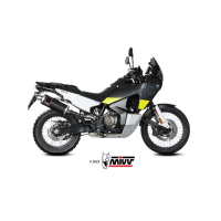 MIVV-SLIP-ON - DAKAR - Edelstahl Schwarz für HUSQVARNA - NORDEN 901 BJ. 2022 > 2024 - HU.002.LEKB