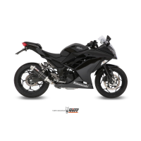 MIVV-SLIP-ON - GP - Edelstahl Schwarz für KAWASAKI - NINJA 300 BJ. 2013 > 2016 - K.038.LXB