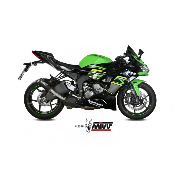 MIVV-SLIP-ON - MK3 - Carbon für KAWASAKI - ZX-6 R 636 BJ. 2019 > 2020 - K.050.SM3C