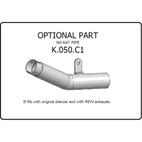 MIVV-Kat-Ersatzrohre, kompatibel mit MIVV und originalen Schalldämpfern - - - - für KAWASAKI - ZX-6 R 636 BJ. 2019 > 2020 - K.050.C1