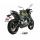 MIVV-Komplettanlage 2x1 - OVAL - Carbon mit Carbon Endkappe für KAWASAKI - NINJA 650 BJ. 2017 > 2023 - K.044.L3C