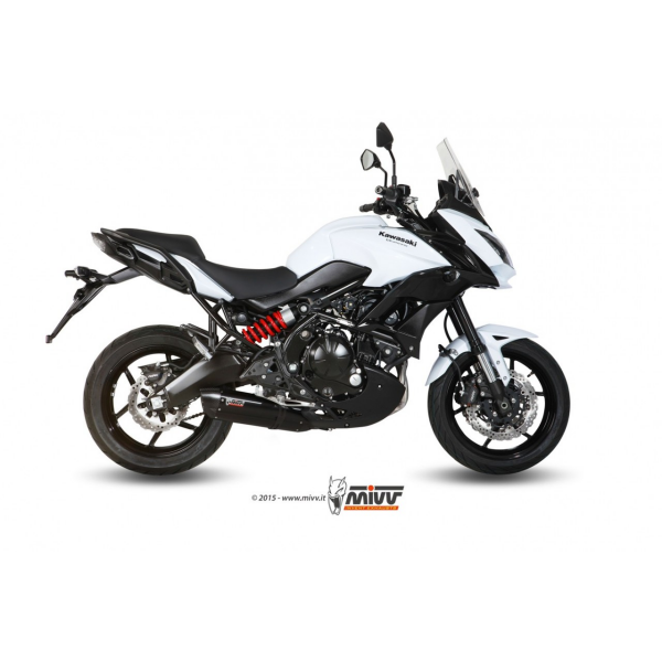 MIVV-Komplettanlage 2x1 - SUONO - Edelstahl Schwarz für KAWASAKI - Versys 650 BJ. 2015 > 2020 - K.041.L9