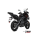 MIVV-Komplettanlage 2x1 - OVAL - Edelstahl Schwarz mit Carbon Endkappe für KAWASAKI - Versys 650 BJ. 2021 > 2023 - K.055.LZC