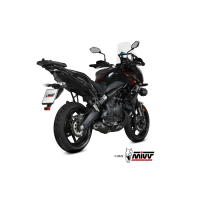 MIVV-Komplettanlage 2x1 - OVAL - Carbon mit Carbon Endkappe für KAWASAKI - Versys 650 BJ. 2021 > 2023 - K.055.L3C