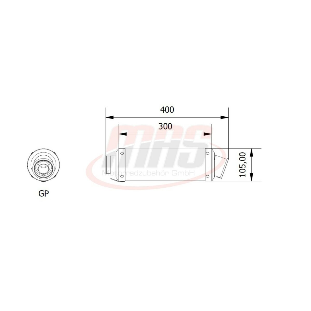 MIVV SLIP-ON GP CARBON KAWASAKI Z750 2004-06 - AndreaniMHS