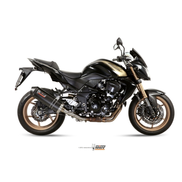 MIVV-SLIP-ON - OVAL - Edelstahl für KAWASAKI - Z750 R BJ. 2011 > 2014 - K.028.LX2