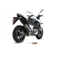 MIVV-SLIP-ON - SPEED EDGE - Edelstahl Schwarz für KAWASAKI - Z800 BJ. 2013 > 2016 - K.032.LRB