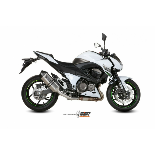 MIVV Auspuff - SLIP-ON - SPEED EDGE - Edelstahl für KAWASAKI Z800 E - K.035.LRX