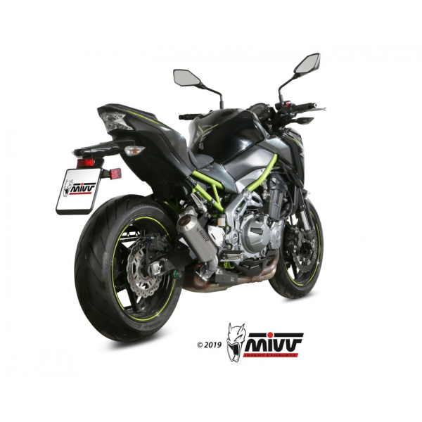 MIVV-SLIP-ON - MK3 - Edelstahl für KAWASAKI - Z900 BJ. 2017 > 2019 - K.045.LM3X