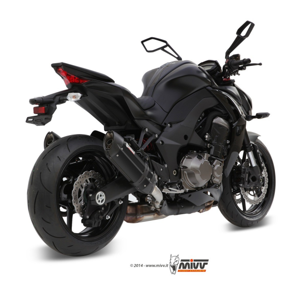 MIVV-2 SLIP-ON - SUONO - Edelstahl Schwarz für KAWASAKI - Z1000 / Z1000 R EDITION BJ. 2014 > 2020 - K.039.L9