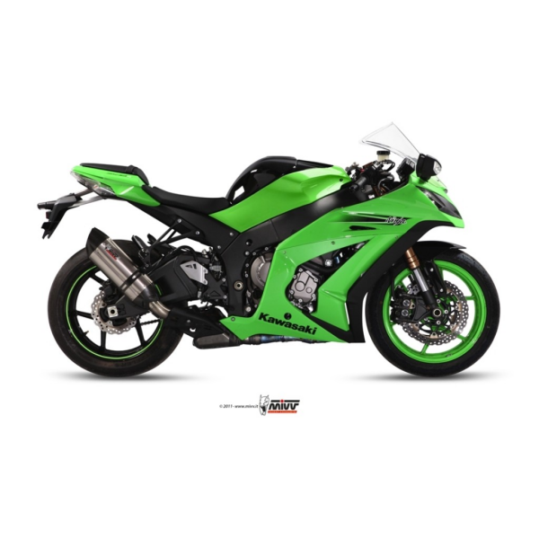 MIVV-SLIP-ON - SUONO - Edelstahl für KAWASAKI - ZX-10 R BJ. 2011 > 2015 - K.026.L7