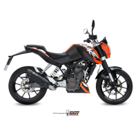 MIVV-Komplettanlage 1x1 - SUONO - Edelstahl Schwarz für KTM - 125 DUKE BJ. 2011 > 2016 - KT.009.L9