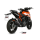 MIVV-SLIP-ON - SUONO - Edelstahl Schwarz für KTM - 125 DUKE BJ. 2017 > 2020 - KT.019.L9