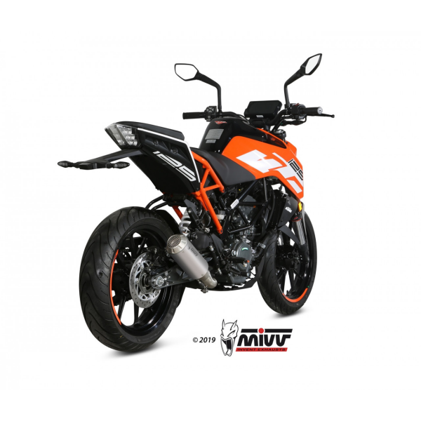 MIVV-SLIP-ON - MK3 - Edelstahl für KTM - 125 DUKE BJ. 2017 > 2020 - KT.019.SM3X