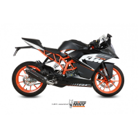 MIVV-Komplettanlage 1x1 - SUONO - Edelstahl Schwarz für KTM - RC 125 BJ. 2014 > 2016 - KT.016.L9