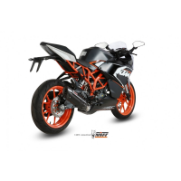 MIVV-Komplettanlage 1x1 - SUONO - Edelstahl Schwarz für KTM - RC 125 BJ. 2014 > 2016 - KT.016.L9