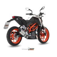 MIVV-Komplettanlage 1x1 - SUONO - Edelstahl für KTM - 390 DUKE BJ. 2013 > 2016 - KT.012.L7