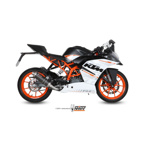 MIVV-Komplettanlage 1x1 - GP - Carbon für KTM - RC 390 BJ. 2014 > 2016 - KT.015.L2S