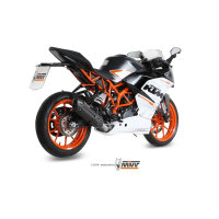 MIVV-Komplettanlage 1x1 - SUONO - Edelstahl Schwarz für KTM - RC 390 BJ. 2014 > 2016 - KT.015.L9