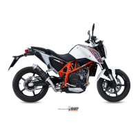 MIVV-SLIP-ON - GP - Edelstahl Schwarz für KTM - 690 DUKE BJ. 2012 > 2018 - KT.010.LXB