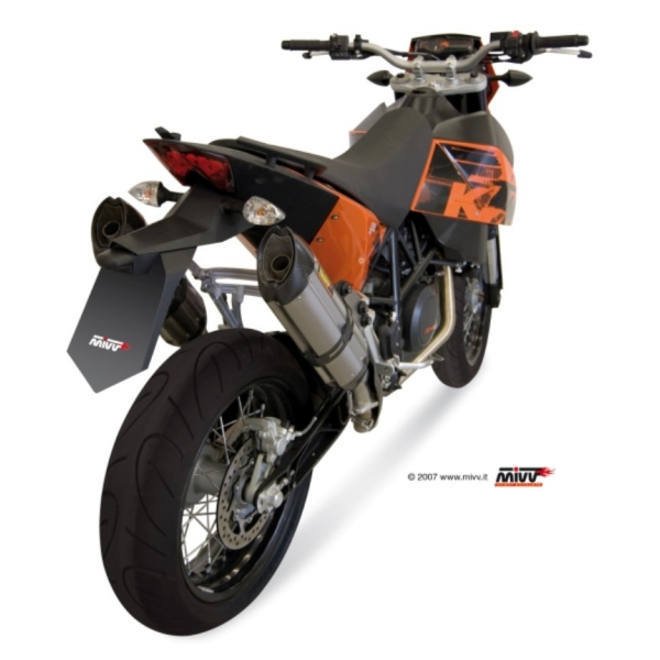 MIVV-2 BOLT-ON - SUONO - Edelstahl für KTM - 690 SUPERMOTO BJ. 2007 > 2012 - KT.003.L7