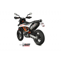 MIVV-SLIP-ON - OVAL - Titan mit Carbon Endkappe für KTM - 690 ENDURO R BJ. 2019 > 2020 - KT.023.LNC