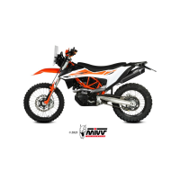 MIVV-SLIP-ON - STR1 - Edelstahl Schwarz für KTM - 690 ENDURO R BJ. 2019 > 2020 - M.KT.031.LXBC