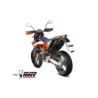 MIVV-SLIP-ON - STR1 - Edelstahl Schwarz für KTM - 690 ENDURO R BJ. 2019 > 2020 - M.KT.031.LXBC