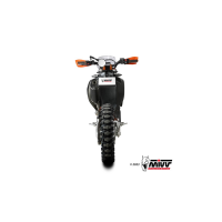 MIVV-SLIP-ON - STR1 - Edelstahl Schwarz für KTM - 690 ENDURO R BJ. 2019 > 2020 - M.KT.031.LXBC